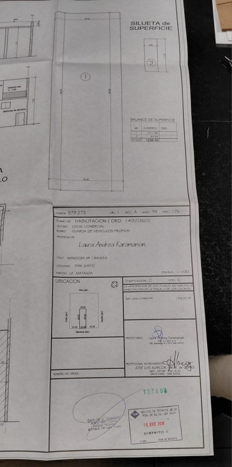 VENTA GALPON DE 1300 M2 SAN JUSTO