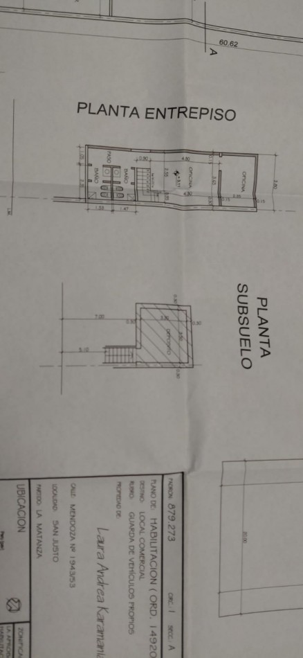 VENTA GALPON DE 1300 M2 SAN JUSTO